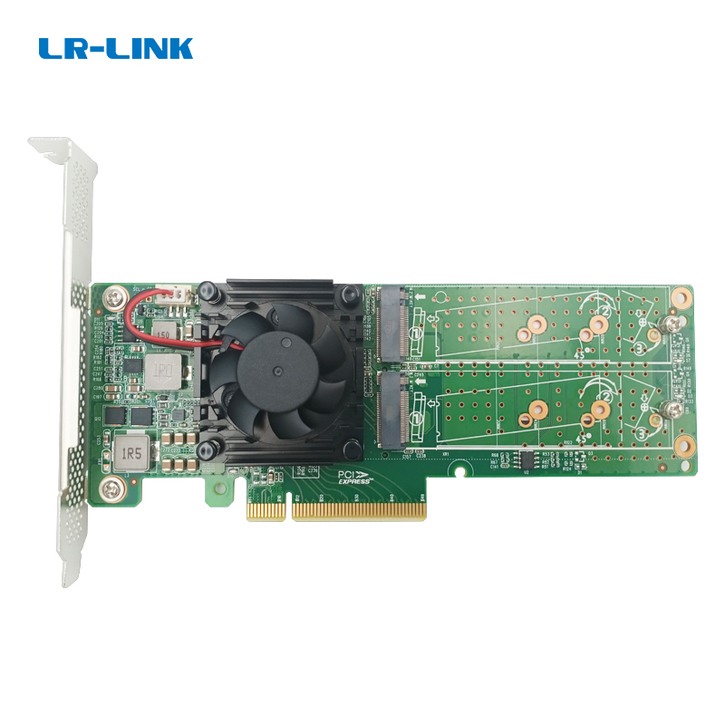 PCIe 3.0 X8转双面4口M.2 NVMe SSD扩展卡